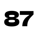 Shirt number 87